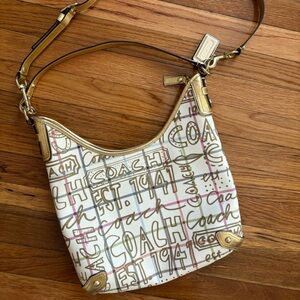 Vintage Coach bag - crossbody tattersall grafitti